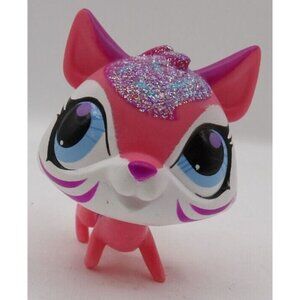 Littlest Pet Shop Pink & Purple Glitter Kitty #A 2132 32051